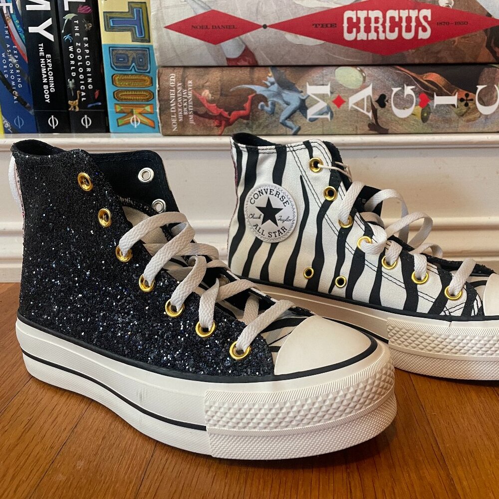 Converse All Star's Glitter & Zebra Print 9
